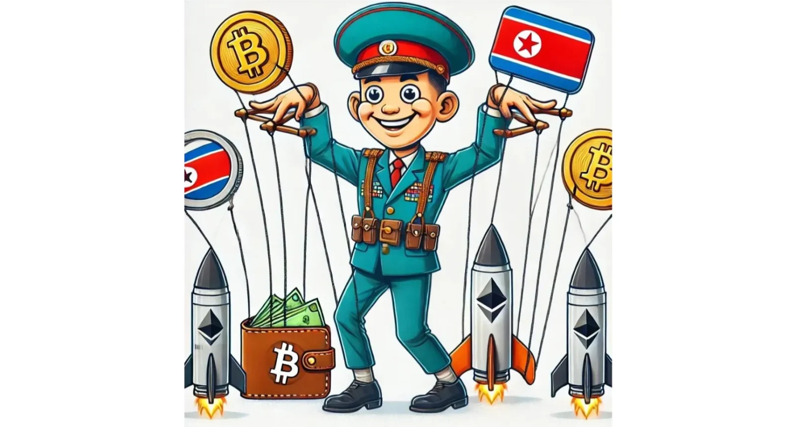 Puppet master NK with bitcoin and missiles