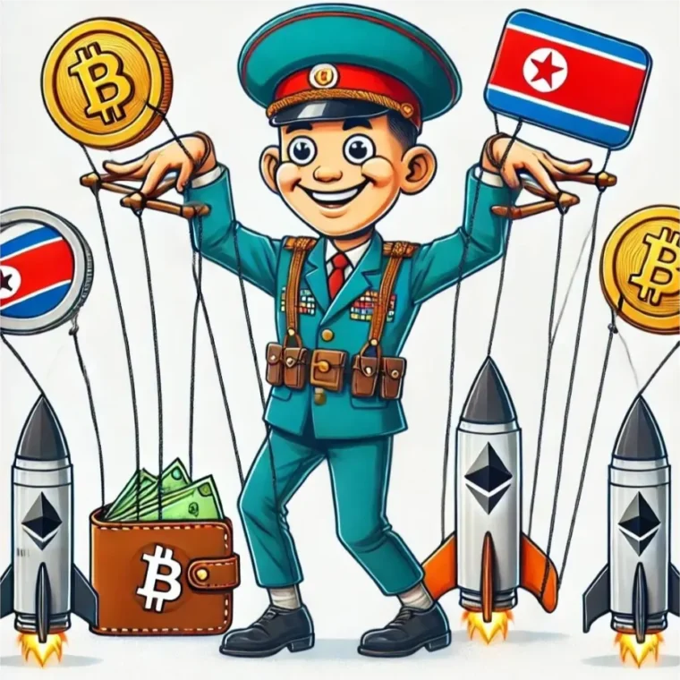 Puppet master NK with bitcoin and missiles