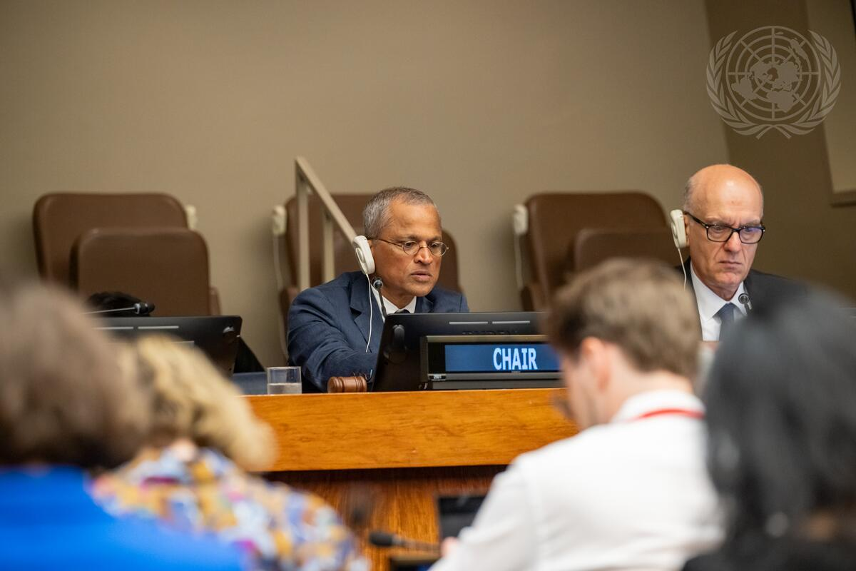 Burhan Gafoor, Permanent Representative of Singapore to the United Nations, chairs the eleventh substantive session (7-11 July) of the open-ended working group on security of and in the use of information and communications technologies 2021–2025.