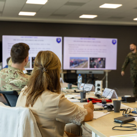 Participants at a civil-military cooperation training in the Hague, September 2025. Photo: NATO Civil-Military Cooperation Centre of Excellence
