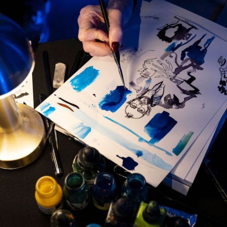 Sketch artist Harriet Pedder documents Juan Andrés Guerrero-Saade’s keynote speech at Binding Hook Live in London on 27 October 2025.