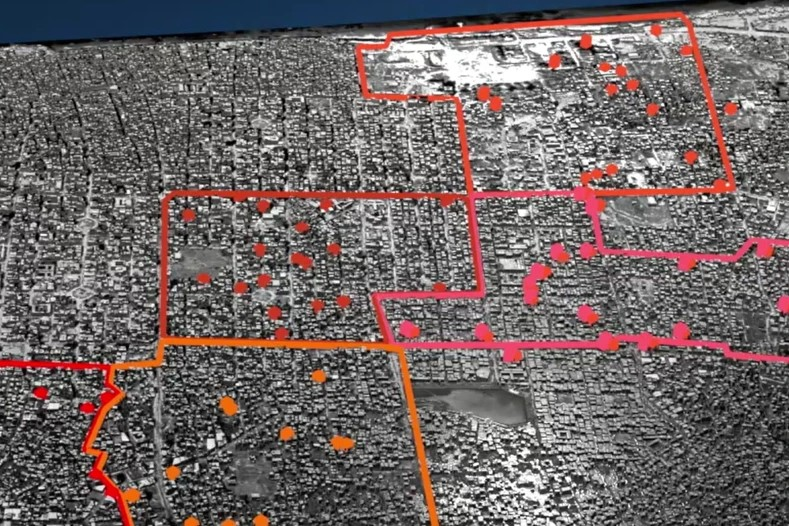 Image from a September 2025 press release about Israeli strikes on high-rises in Gaza City. Spokesperson/Israel Defense Forces