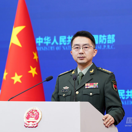 Ministry of National Defense Spokesperson Senior Colonel Jiang Bin speaks to the press in November, 2025. Photo: MND press release.