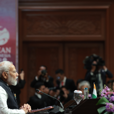 Indian Prime Minister Shri Narendra Modi speaks at the ASEAN-India Summit in Jakarta, Indonesia, 7 September 2023. Photo: Ministry of External Affairs of India