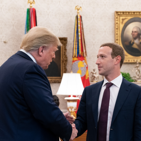 President Trump Meets with Mark ZuckerbergPresident Donald J. Trump welcomes Facebook CEO Mark Zuckerberg. USA - Sept. 19, 2019.
