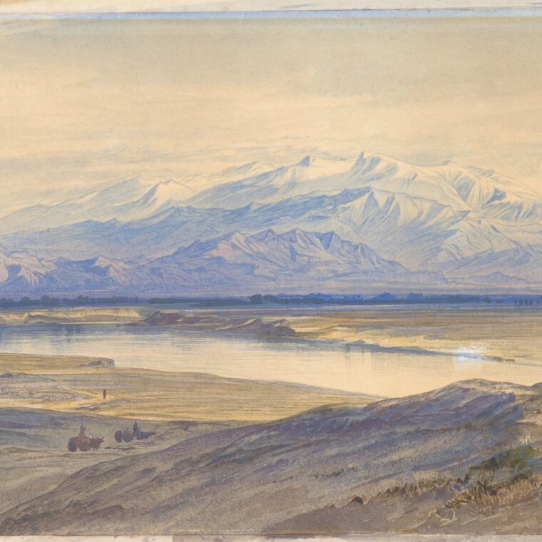 Edward Lear, Mount Olympus from Larissa, Thessaly, Greece, 1850-1855. Image: Metropolitan Museum of Art
